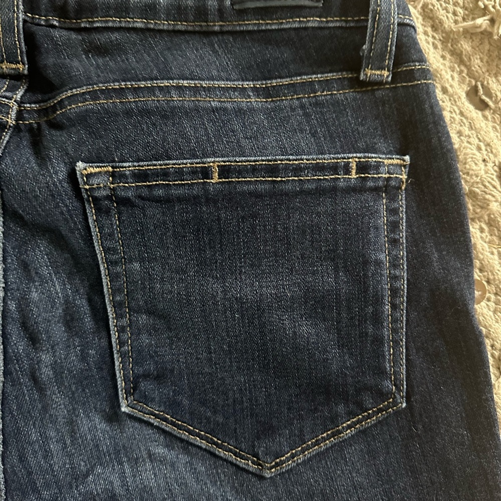 Dark skinny jeans, ripped knees, size 25, low rise - Picture 4 of 4